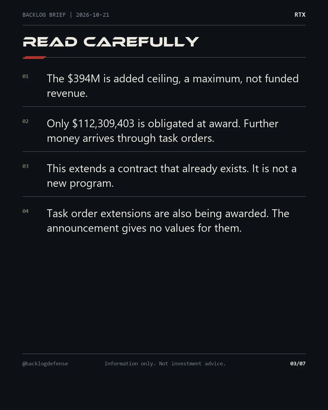 Slide 3 of 7: Read carefully