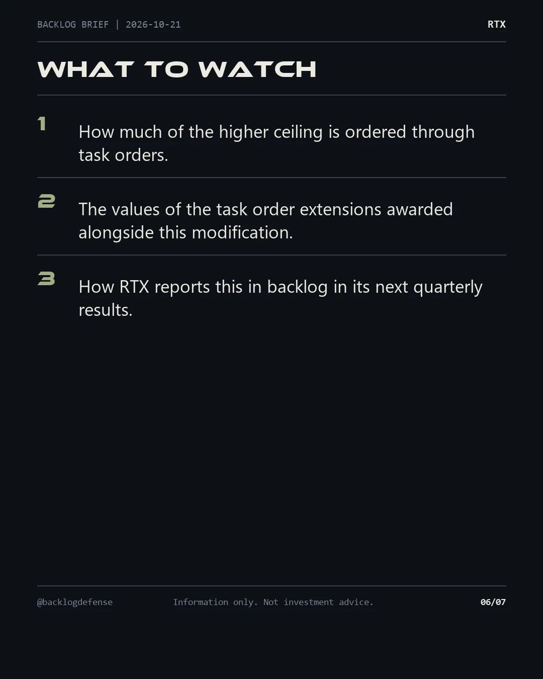 Slide 6 of 7: What to watch