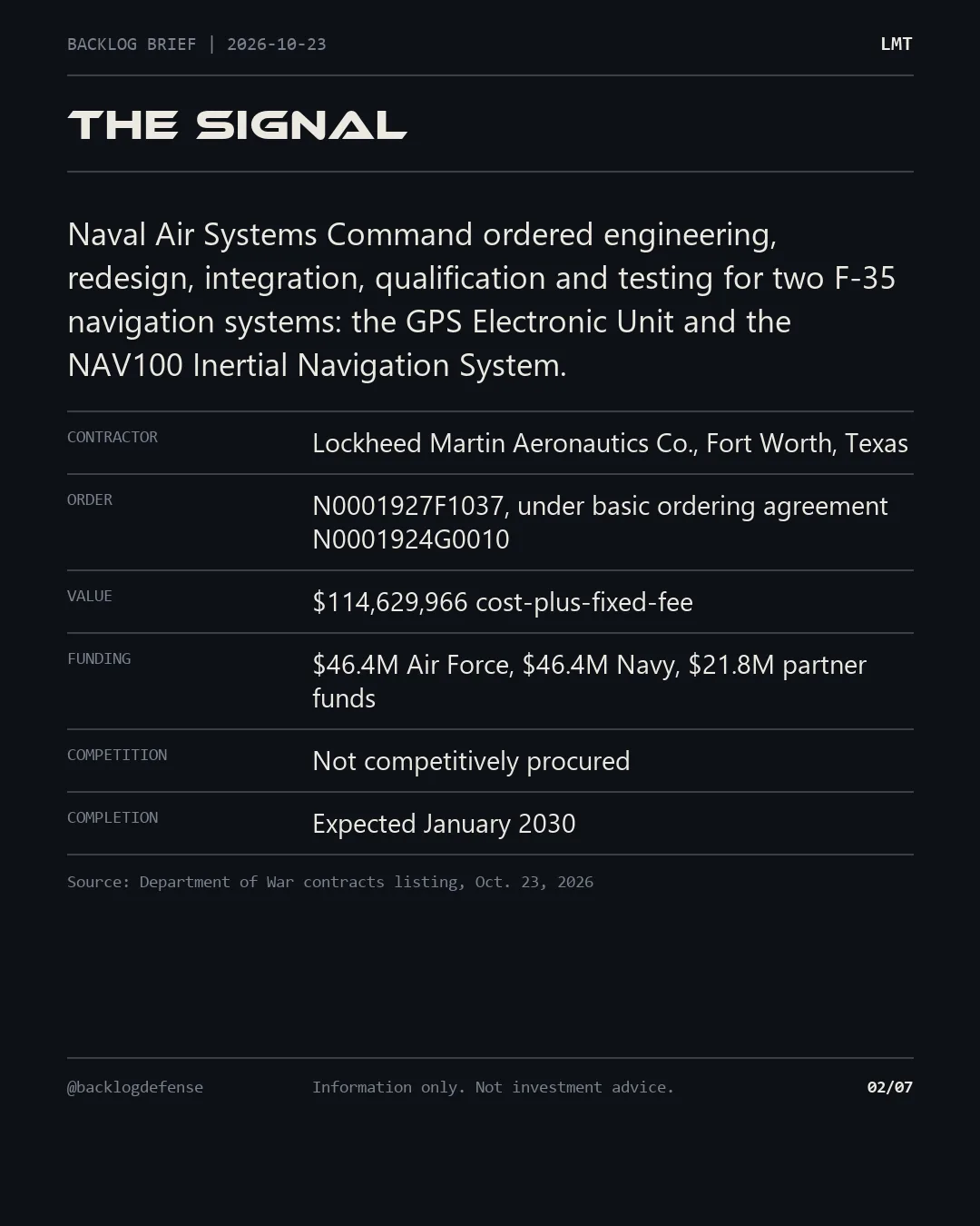 Slide 2 of 7: The signal