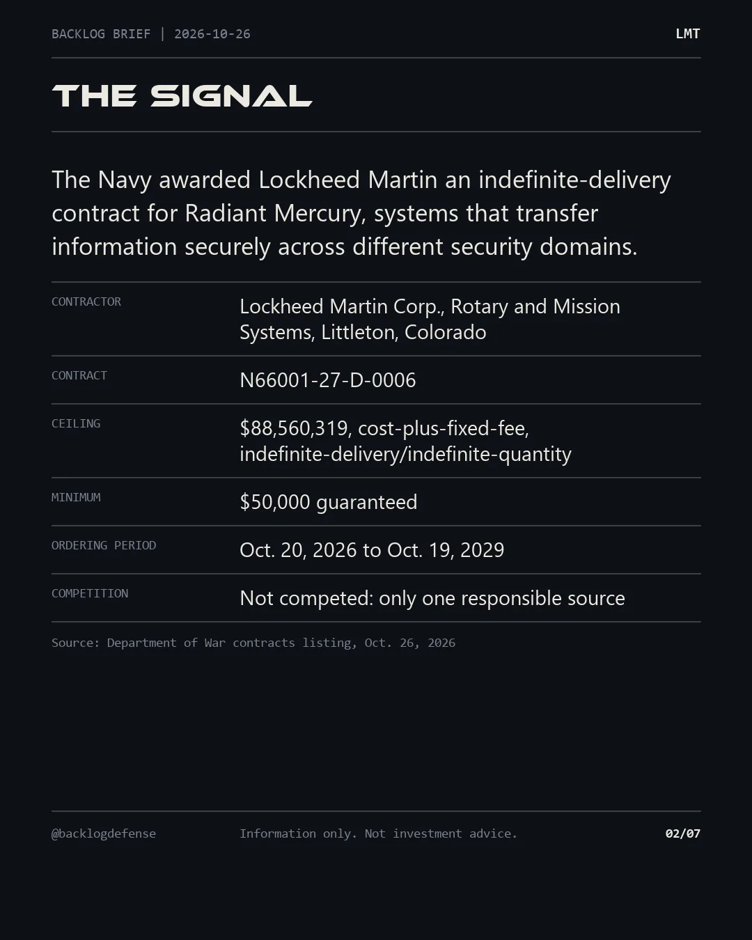 Slide 2 of 7: The signal