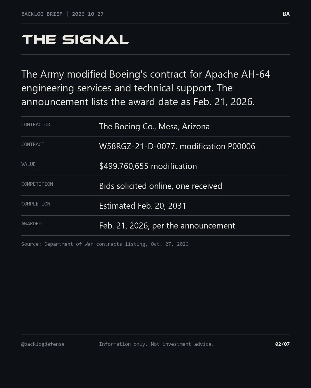 Slide 2 of 7: The signal