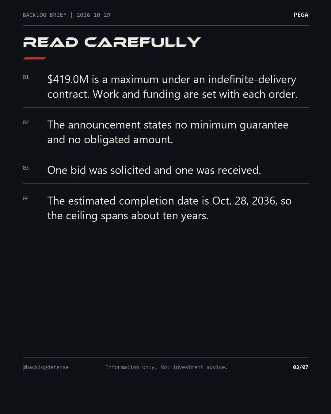 Slide 3 of 7: Read carefully