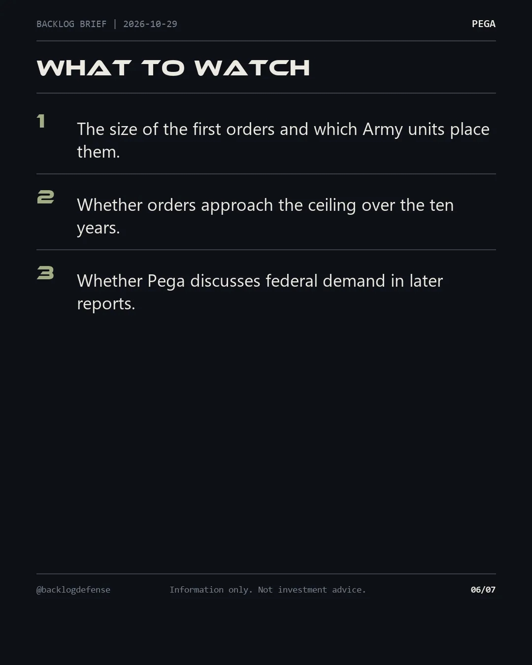 Slide 6 of 7: What to watch